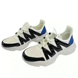 Brash Women's Maxi Lace Up White Sneaker Running Shoes Size 10 New